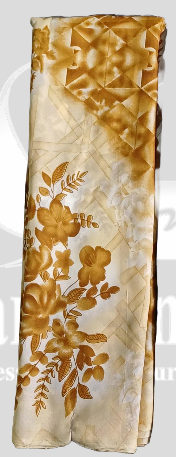 Sharmili Floral Printed Saree - Sonka509 - Golden Yellow Mix